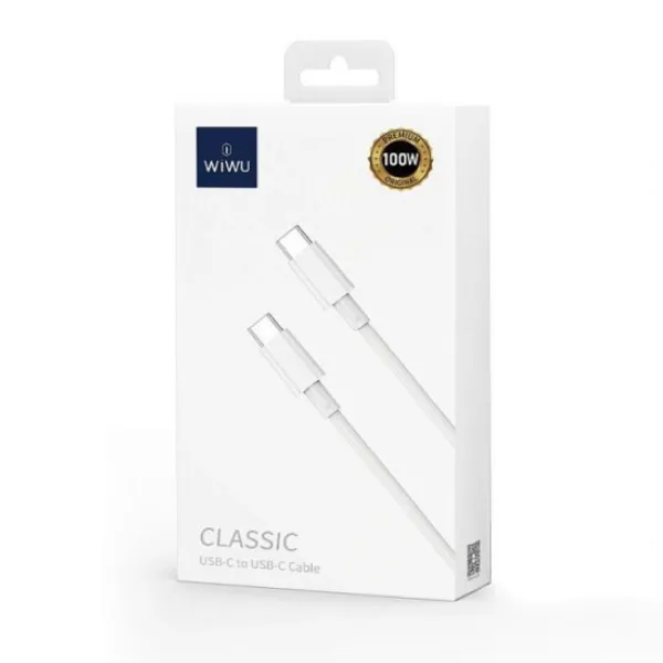 WiWU Wi-C007 Classic USB To Type C Cable 1.2m White — photo 3