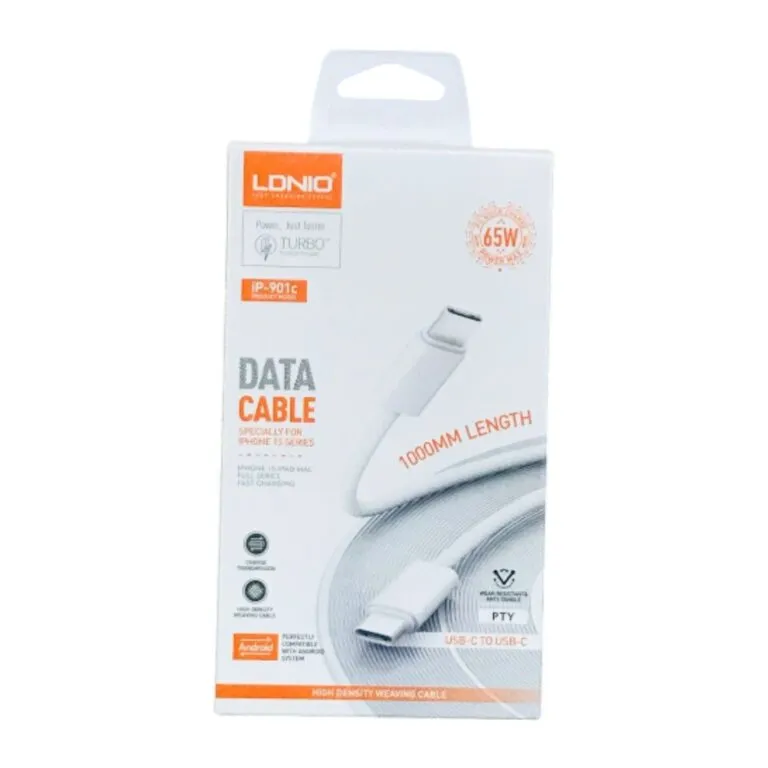LDNIO IP-901C 65W Type-C To Type-C 1m Cable — photo 3