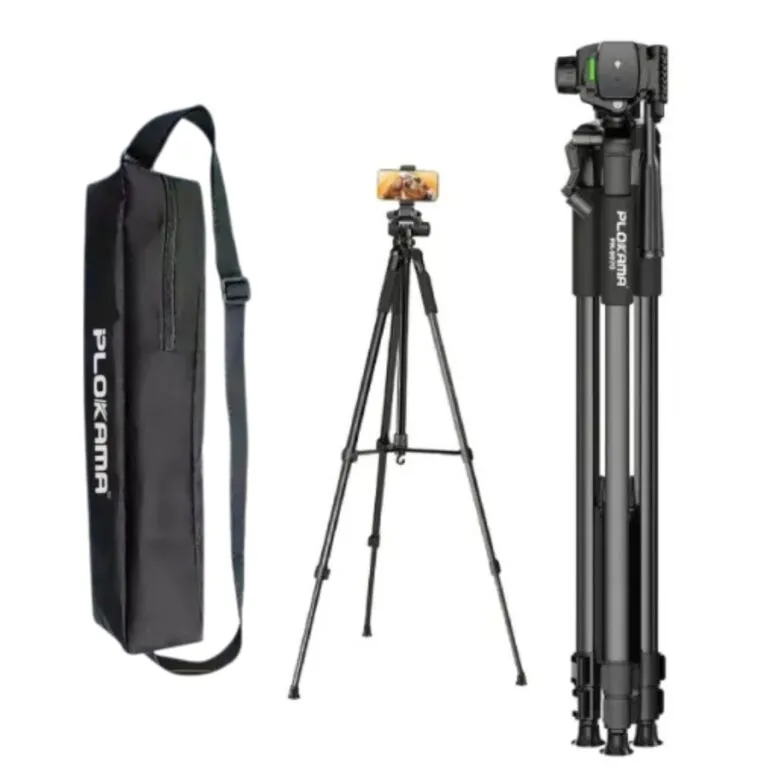 Plokama PK-9990 Tripod – 180cm Professional Stand for Cameras & Camcorders, Mobile Phones