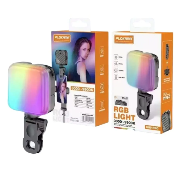 Plokama U80 Pro Portable RGB LED Light – Mini Photography Lamp Video Light for Mobile — photo 4