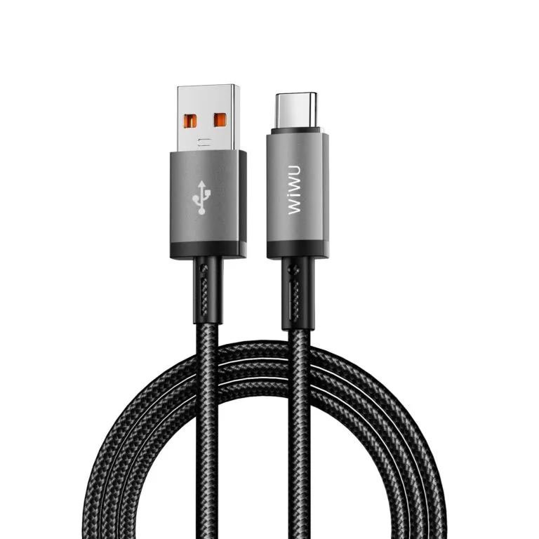 WiWU WI-C054 Titanlink USB To Type-C Cable 1m Gray