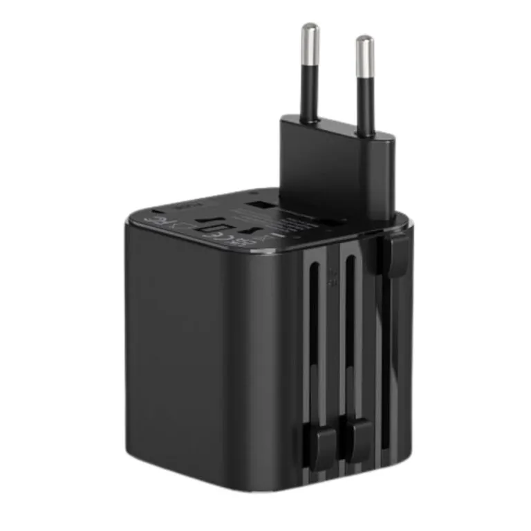 WiWU WI-UA005 2500W Universal Plug Adapter Black — photo 3