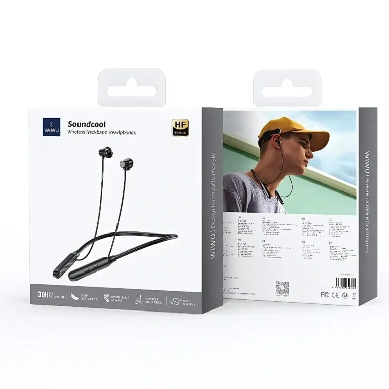WiWU GB02 Shadow Wireless Neckband Black — photo 5
