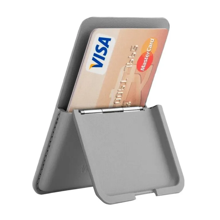 WiWU Mag Wallet MW-001 PU Leather Phone Back Card Kickstand Magnetic Card Holder