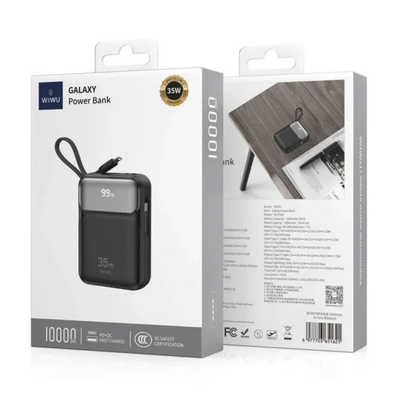 WiWU Wi-P052 Galaxy 35w 10000mAh Powerbank — photo 5