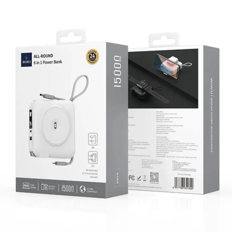 WiWU WI-P051 45w All-Round 6 in 1 Powerbank – 15,000mAh — photo 5