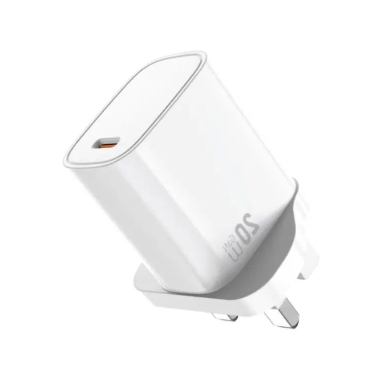 WiWU WI-G007 Essen 20w Gan Fast Charger White 3pin — photo 2