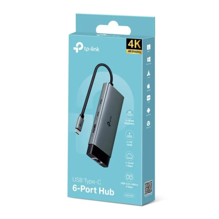 TP-Link UH6120C USB Type-C 6 Port Hub 4K — photo 5