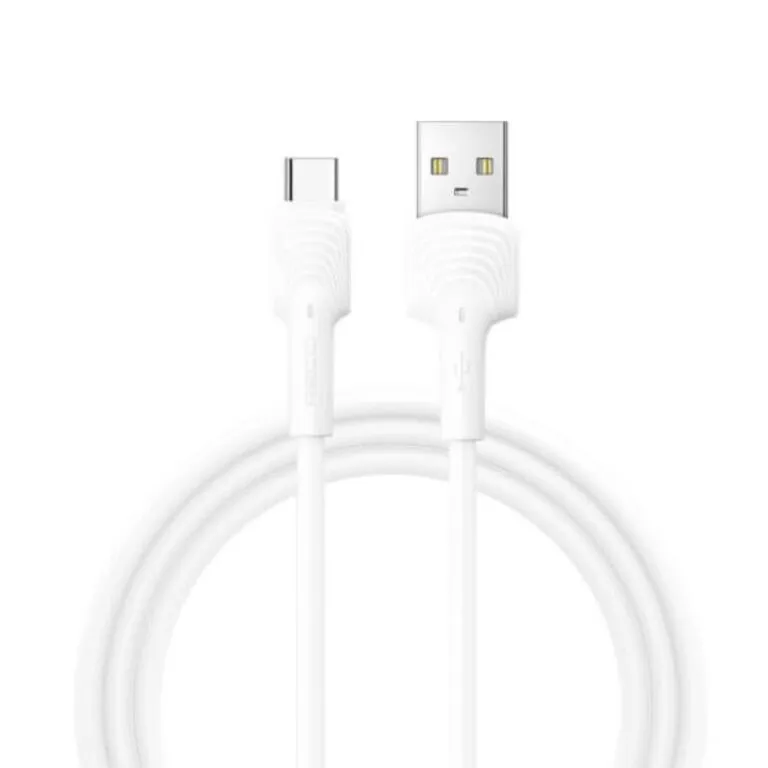 Recci RTC-N26C Wave USB to Type-C Fast Charging Cable 1M White
