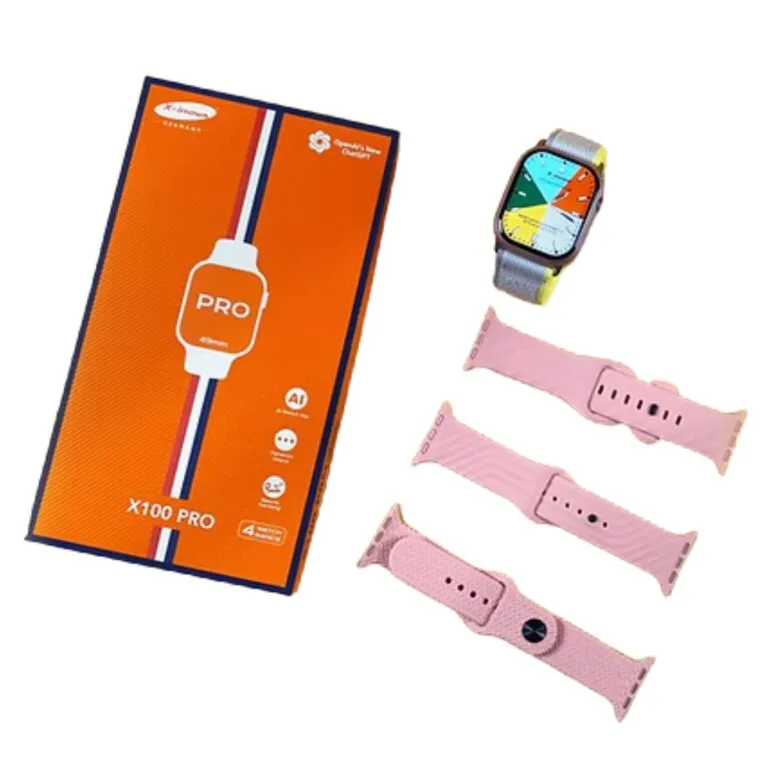X-Inova X100 Pro Ai Smartwatch With 4 Straps — photo 4