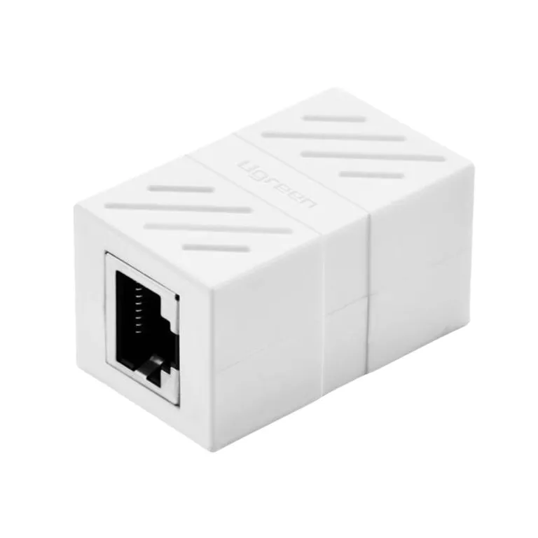 Ugreen 20311 RJ45 Network Keystone Jack Inline Coupler Female To Female 1pc White — photo 2