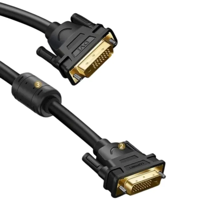 Ugreen 11606 DVI(24+1) Male To Male Cable Gold Plated 1.5m Black — photo 3