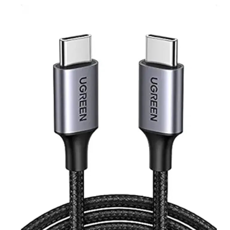 Ugreen 50150 60W Type-C to Type-C PD Fast Charging Cable 1m Gray Black