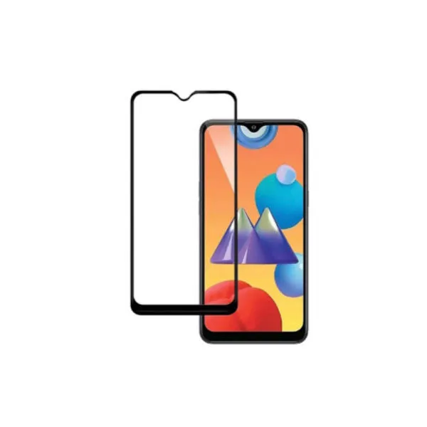Other / Generic Samsung Galaxy M01s Full Glue Tempered Glass Screen Protector