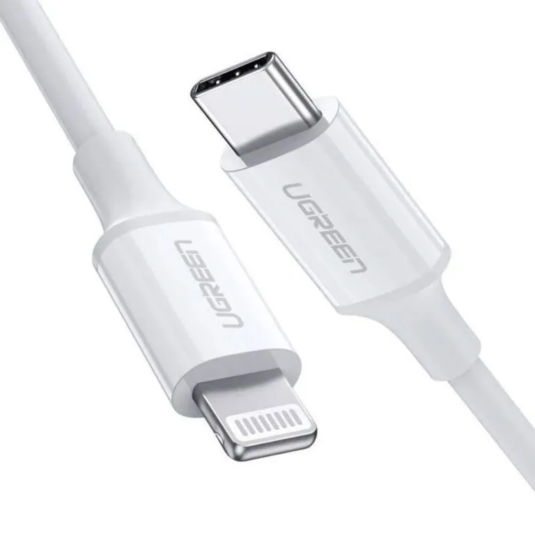 Ugreen 10493 Type-C to Lightning PD Fast Charging Cable 1m White — photo 3