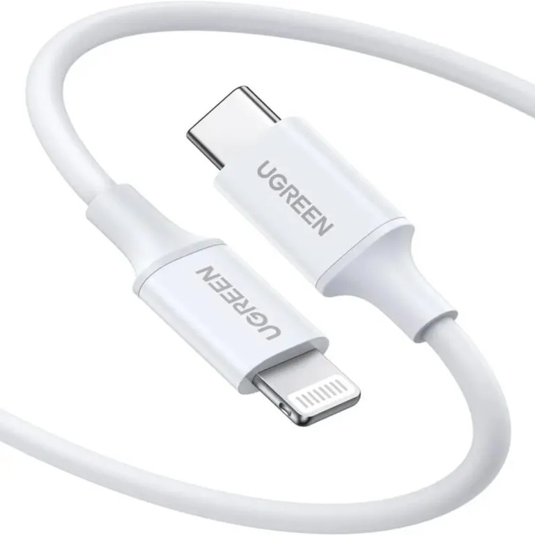 Ugreen 10493 Type-C to Lightning PD Fast Charging Cable 1m White — photo 4