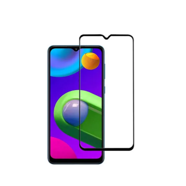 Other / Generic Samsung Galaxy M02 Full Glue Tempered Glass Screen Protector