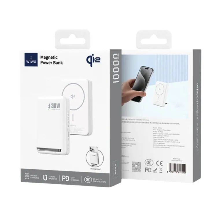 WiWU Wi-P031 10000mAh Powerbank White — photo 8