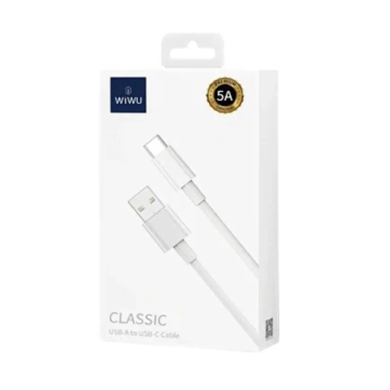 WiWU Wi-C006 Classic USB To Lightning Cable 1m Cable White — photo 4