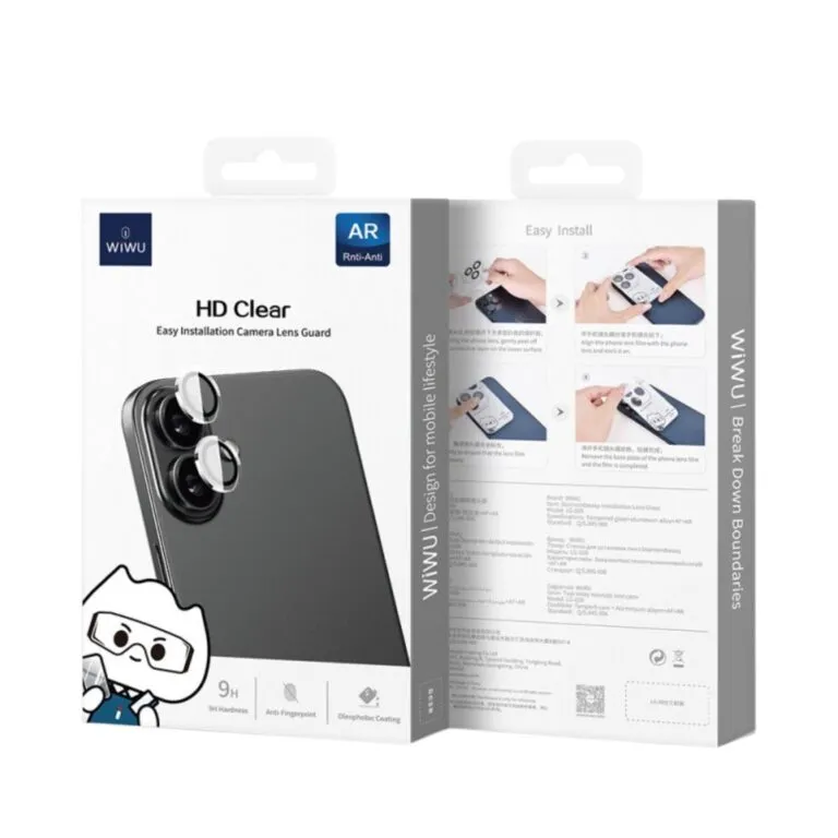 WiWU LG-007 PURO Classic Transparent Lens Guard for iPhone 14 / 14 Plus, 15 / 15 Plus, 16 / 16 Plus — photo 4