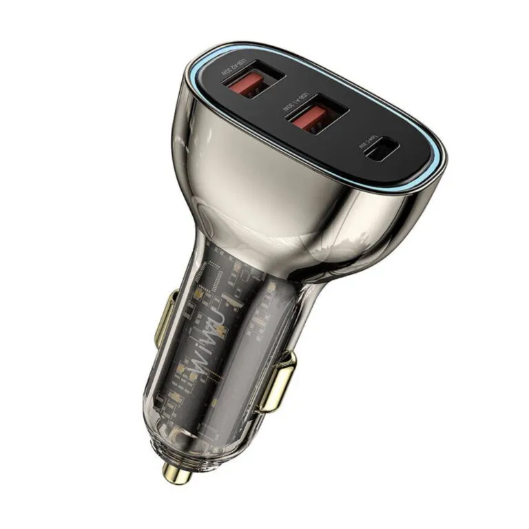 WiWU Wi-QC013 90w Geek Car Charger Clear Black