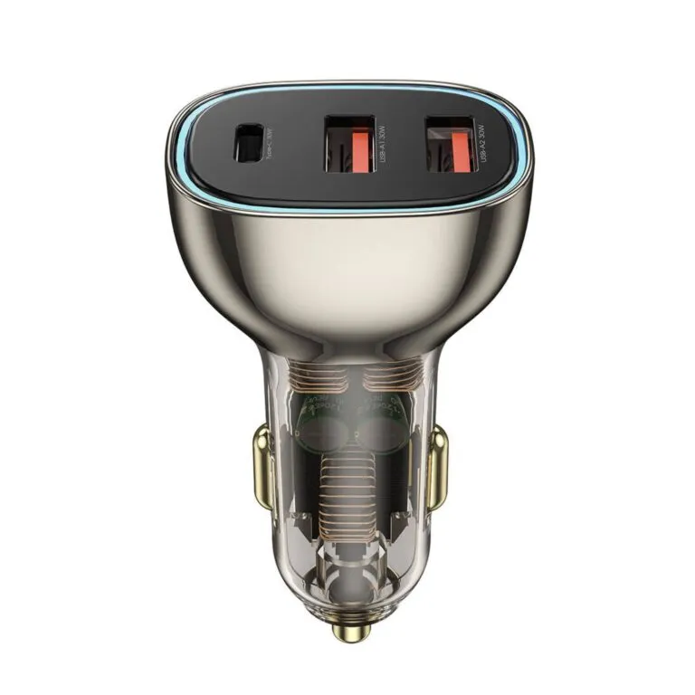 WiWU Wi-QC013 90w Geek Car Charger Clear Black — photo 3
