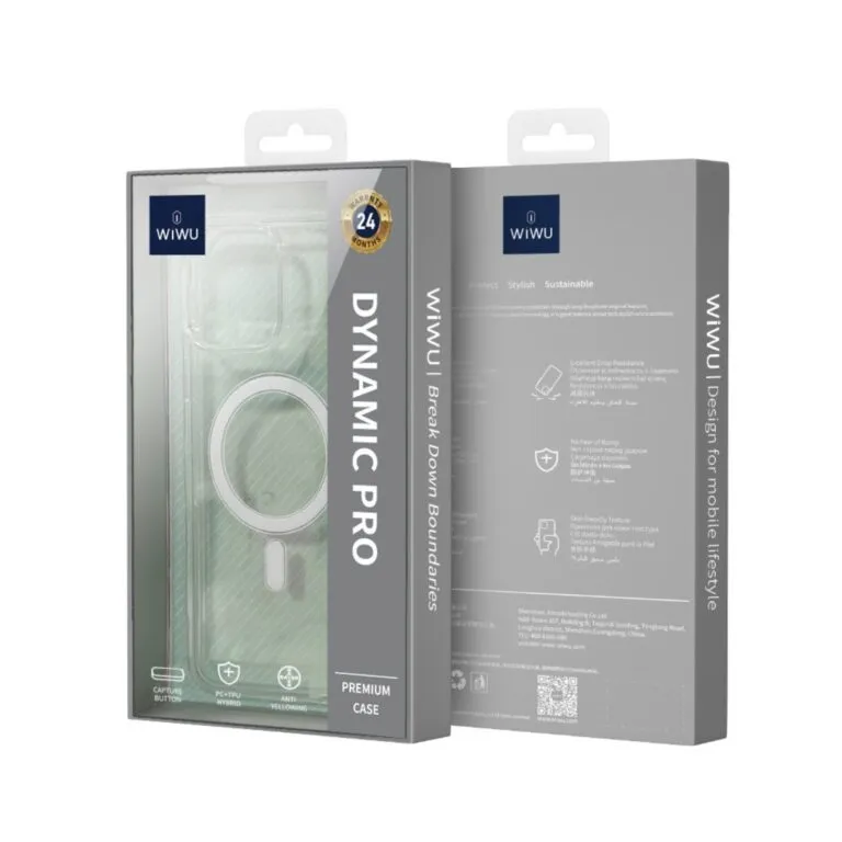 WiWU MCC-102 16 Pro Max Magnetic Crystal Hard Transparent — photo 5
