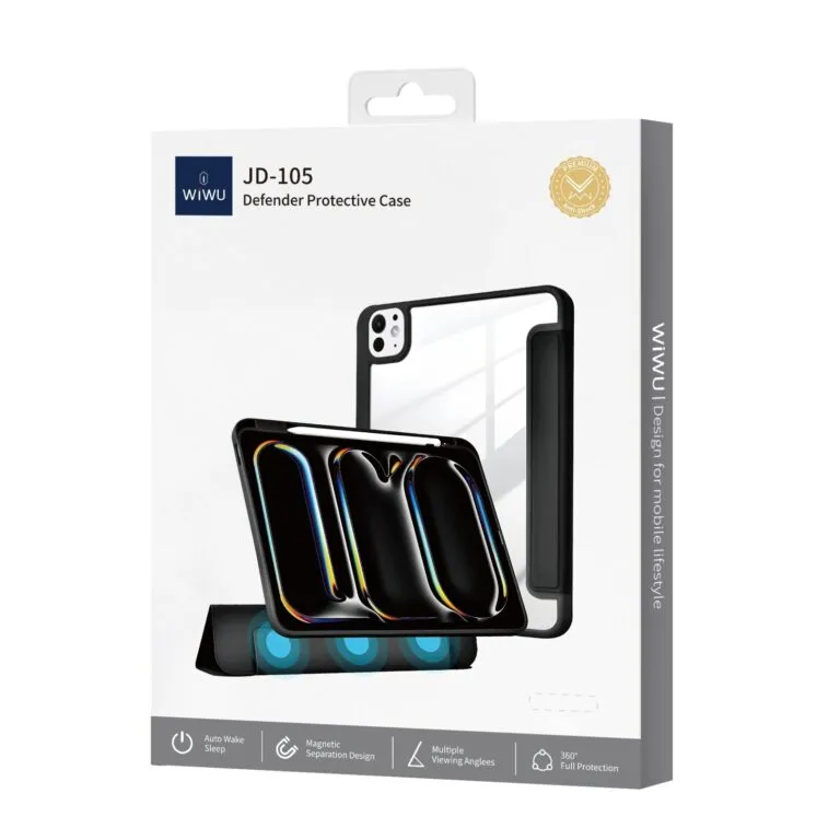 WiWU JD-105 Defender iPad Full Cover Tablet Protective Case 11 Pro 2024 Black — photo 3