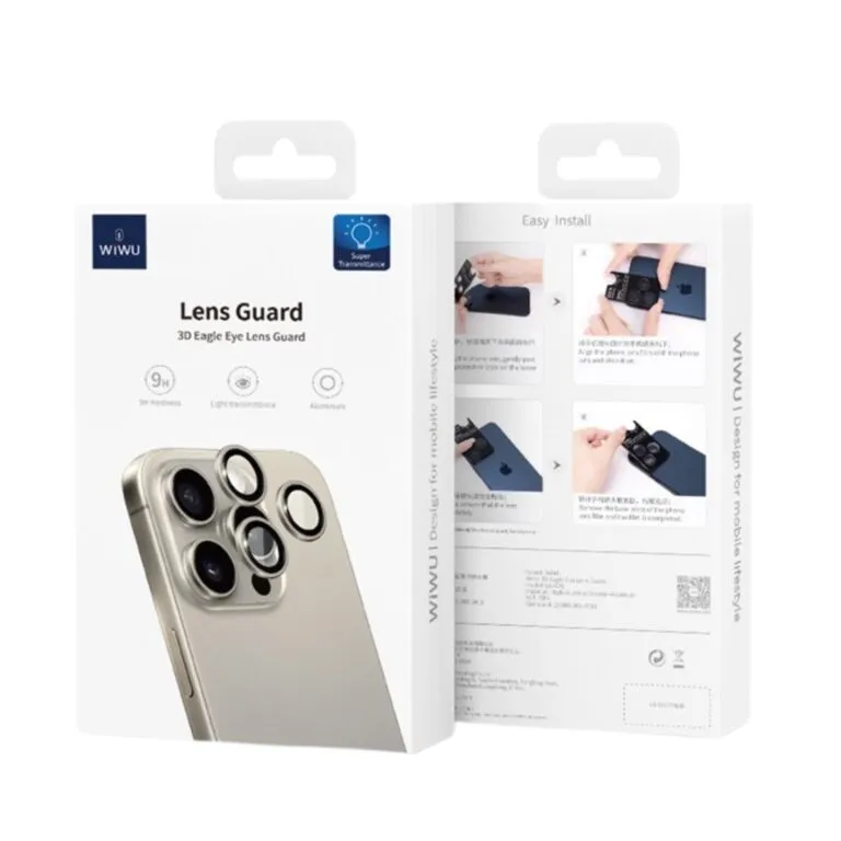 WiWU LG-005 Lens Guard For iPhone 15/15 Plus Yellow — photo 3