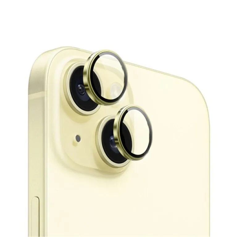 WiWU LG-005 Lens Guard For iPhone 15/15 Plus Yellow