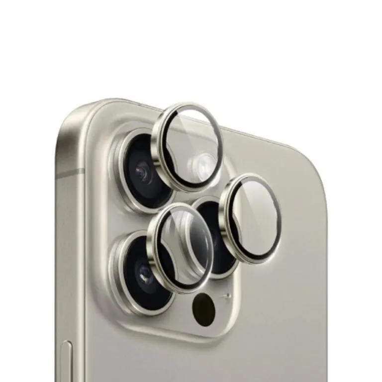 WiWU LG-005 Lens Guard For iPhone 15 Pro Natural Titanium