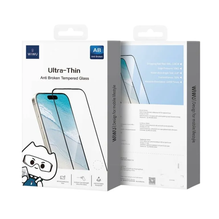 WiWU GT-010 Ultra Thin Anti Broken Tempered Film For iPhone 15/16 Series — photo 4