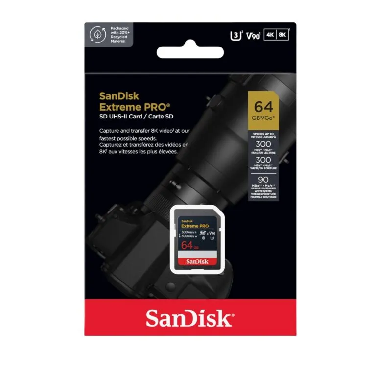 SanDisk Extreme Pro 64GB 300 Read 300 Write SD UHS-ll Card — photo 3