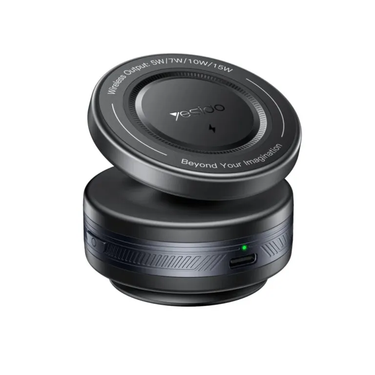 Yesido C310 Magnetic Wireless Vacuum Suction Car Charger