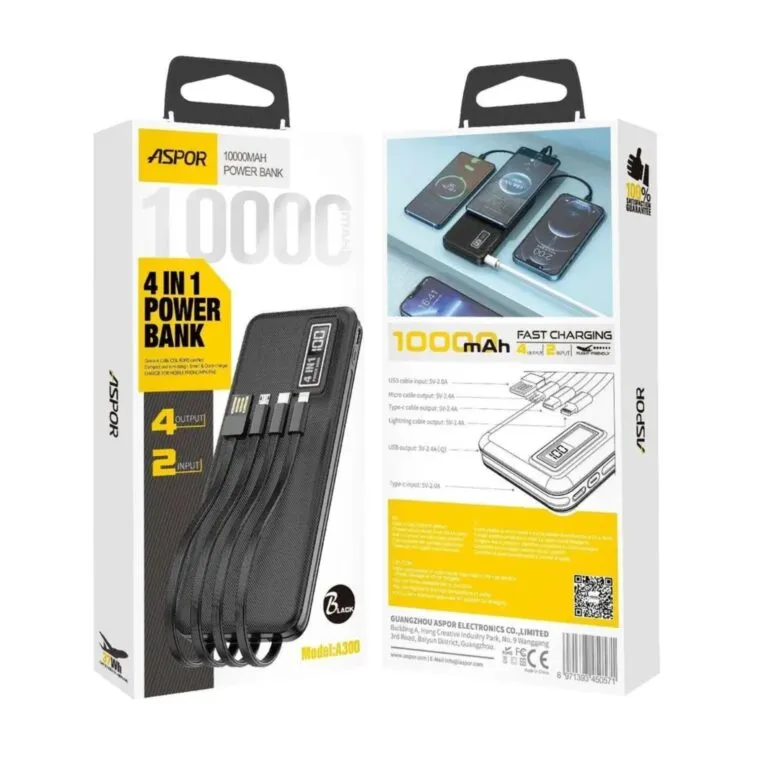Aspor A300PD 22.5w 10000mAh Powerbank — photo 6