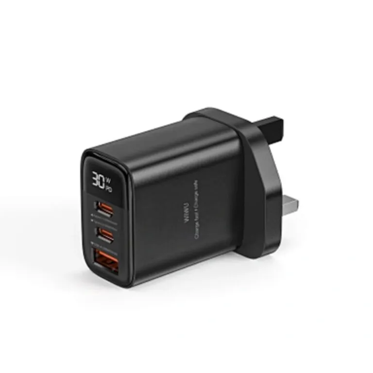WiWU WI-G010 30w Firefly Gan Fast Charger Black UK — photo 2