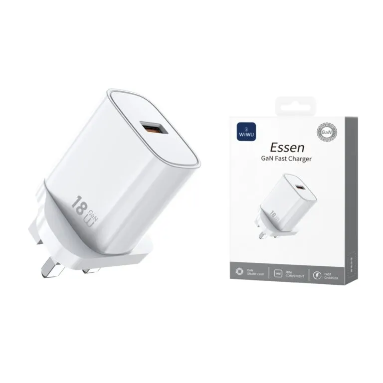 WiWU Wi-G006 Essen 18w USB Fast Charger White UK — photo 2