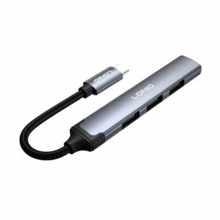 LDNIO DS-104C USB-C 2.0×3+3.5mm Audio Data Transmission Hub Adapter — photo 4