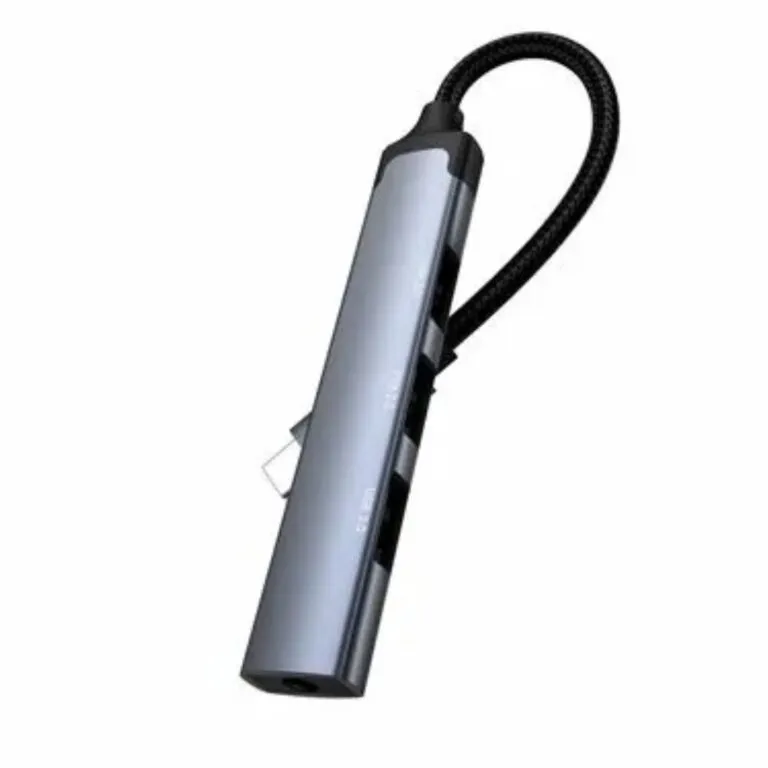 LDNIO DS-104C USB-C 2.0×3+3.5mm Audio Data Transmission Hub Adapter — photo 2