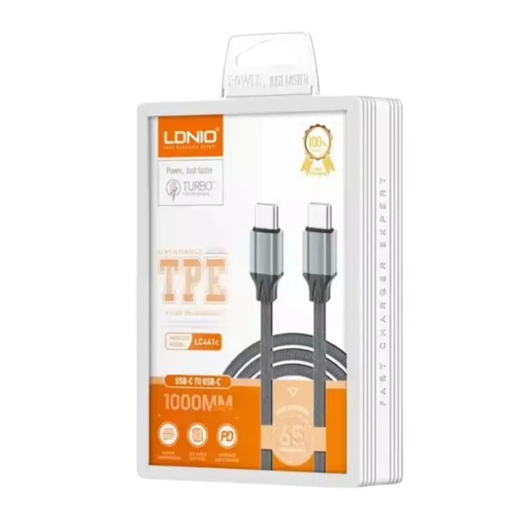 LDNIO LC441C 100w PD 3.0 Type-C to Type-C Data Cable 1M — photo 3