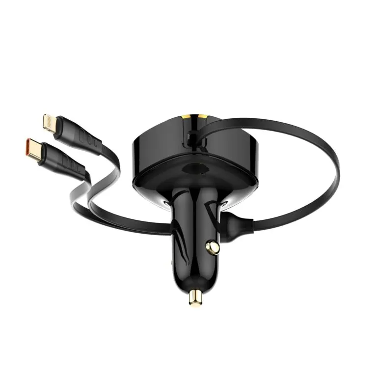 LDNIO C107 30w Car Charger With Retractable Cable — photo 2