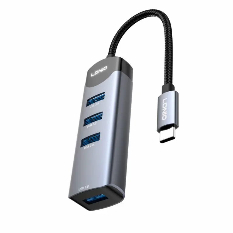 LDNIO DS-134C Type-C To USB 3.0*4 5GBPS Data Transmission Hub Adapter