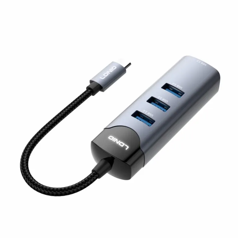 LDNIO DS-134C Type-C To USB 3.0*4 5GBPS Data Transmission Hub Adapter — photo 4