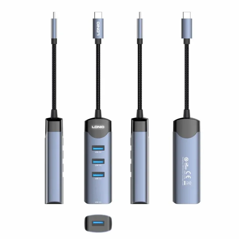 LDNIO DS-134C Type-C To USB 3.0*4 5GBPS Data Transmission Hub Adapter — photo 3