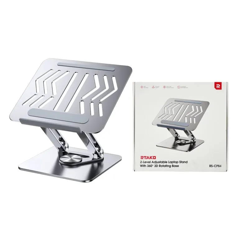 rtako RS-CP84 2-level Adjustable Laptop Stand With 360 Rotation Base — photo 2