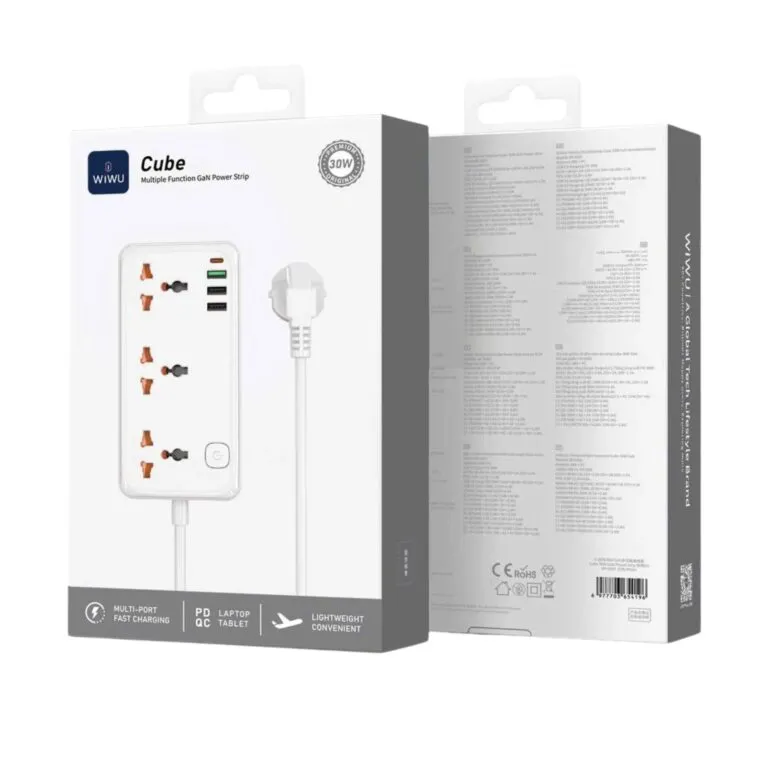 WiWU WI-S005 Cube 30w Multiple Function Gan Power Strip UK — photo 3
