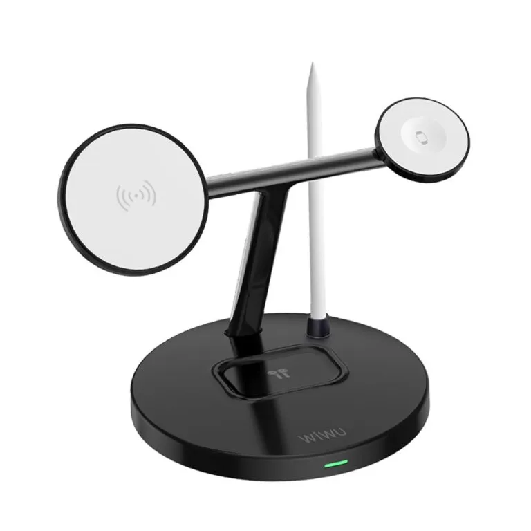 WiWU WI-W032 Magnetic 4 In 1 Wireless Charger Black — photo 3