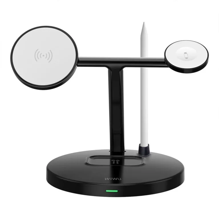 WiWU WI-W032 Magnetic 4 In 1 Wireless Charger Black — photo 2