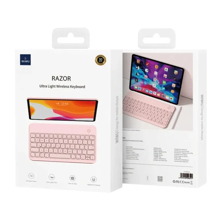 WiWU RZ-01 Razor Ultra Light Wireless Keyboard Pink — photo 5
