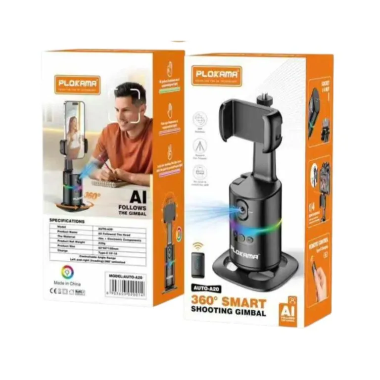 Plokama AUTO-A20 Gimbal Auto Face Tracking 360 Smart Shooting Gimbal — photo 3